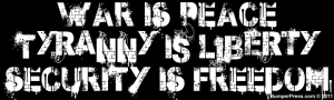 Security Is Freedom Tyranny Is Liberty